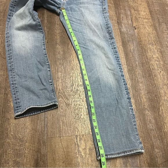 7 FOR ALL MANKIND Jeans Womens 31 Blue Slimmy Cashmere Blend Japanese Fabric - Picture 2 of 10